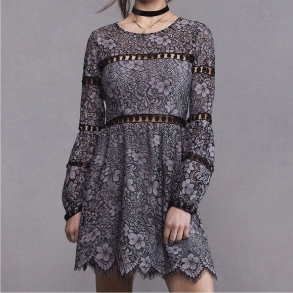 For Love & Lemons Theodora Lace Mini Dress Size Small - Picture 1 of 8